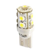 T10 W5W 12V W2,1x9,5d LED 9xSMD3528 ΛΕΥΚΟ (ΚΑΡΦΩΤΟ ΑΚΑΛΥΚΟ) BLISTER 2ΤΕΜ. M-TECH Auto Moto Tyres 