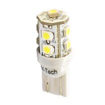 T10 W5W 12V W2,1x9,5d LED 9xSMD3528 ΚΙΤΡΙΝΟ (ΚΑΡΦΩΤΟ ΑΚΑΛΥΚΟ) BLISTER  M-TECH - 2ΤΕΜ. Auto Moto Tyres 