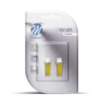 T5 12V W2x4,6d LED 1xSMD5050 ΚΙΤΡΙΝΟ (ΚΑΡΦΩΤΟ ΑΚΑΛΥΚΟ) BLISTER M-TECH -  2 ΤΕΜ. Auto Moto Tyres 
