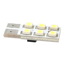 T10 W5W 12V W2,1x9,5d LED 6xSMD3528 ΛΕΥΚΟ (ΚΑΡΦΩΤΟ ΑΚΑΛΥΚΟ) BLISTER 2ΤΕΜ. M-TECH Auto Moto Tyres 