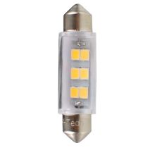 ΛΑΜΠΑΚΙΑ ΠΛΑΦΟΝΙΕΡΑΣ C5W/C10W 12V SV8.5 0,75W 41mm 6xSMD2835 LED OSRAM ΛΕΥΚΟ  BLISTER 2ΤΕΜ. M-TECH Auto Moto Tyres 
