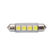 ΛΑΜΠΑΚΙΑ ΠΛΑΦΟΝΙΕΡΑΣ C5W/C10W 12V 0,96W SV8,5 41mm CAN-BUS LED 4xSMD5050 PREMIUM ΛΕΥΚΟ BLISTER 2ΤΕΜ Auto Moto Tyres 