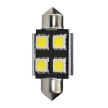 ΛΑΜΠΑΚΙΑ ΠΛΑΦΟΝΙΕΡΑΣ C5W/C10W 12V 0,96W SV8,5 36mm CAN-BUS+RADIATOR LED 4xSMD5050 ΛΕΥΚΟ BLISTER 2ΤΕΜ Auto Moto Tyres 