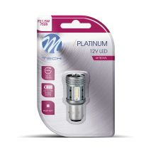 ΛΑΜΠΑΚΙ P21/5W 12/24V BAY15d 12xSMD3030 LED CAN-BUS ΛΕΥΚΟ PLATINIUM BLISTER M-TECH - 1 ΤΕΜ Auto Moto Tyres 