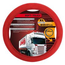 ΚΑΛΥΜΜΑ ΤΙΜΟΝΙΟΥ ΦΟΡΤΗΓΟΥ 49/51cm (XL) SOFT TOUCH ΚΟΚΚΙΝΟ ΜΕ ΑΠΑΛΗ ΥΦΗ ΜΙΚΡΟΦΙΜΠΡΑΣ Auto Moto Tyres 