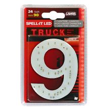 ΑΡΙΘΜΟΣ 9 ΚΟΚΚΙΝΟ 24V LED Auto Moto Tyres 
