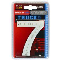 ΑΡΙΘΜΟΣ 7 ΜΠΛΕ 24V LED Auto Moto Tyres 