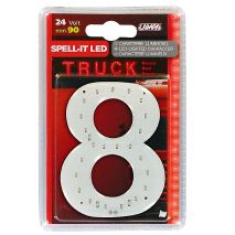 ΑΡΙΘΜΟΣ 8 ΚΟΚΚΙΝΟ 24V LED Auto Moto Tyres 