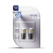 P21/5W 12V BAY15d 1,6W 21xSMD2835 LED ΛΕΥΚΟ BLISTER 2ΤΕΜ. M-TECH Auto Moto Tyres 
