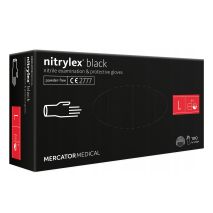 ΓΑΝΤΙΑ ΝΙΤΡΙΛΙΟΥ MERCATOR NITRYLEX BASIC ΣΕ ΜΑΥΡΟ ΧΡΩΜΑ LARGE (L)  AMIO - 100 Τεμ. Auto Moto Tyres 