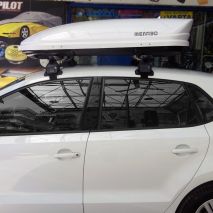 KIT ΜΕ ΜΠΑΡΕΣ ΟΡΟΦΗΣ ΓΙΑ VW POLO 6R/6C 5D 2010-2017 ΑΛΟΥΜΙΝΙΟΥ ΚΑΙ ΜΠΑΓΚΑΖΙΕΡΑ ΟΡΟΦΗΣ MANIA 400 MENABO (AL1-3360/MB-FIX040G-3290/MB-3390/MB) Auto Moto Tyres 