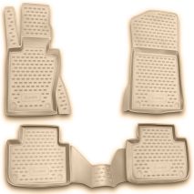 ΜΑΡΚΕ ΠΑΤΑΚΙΑ ΣΕ ΣΚΑΦΗ TPE ΛΑΣΤΙΧΟ ΓΙΑ BMW X3 E83 2004-2010  ΣΕ ΜΠΕΖ ΧΡΩΜΑ NOVLINE - 4 ΤΕΜ. Auto Moto Tyres 