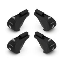 KIT ΑΚΡΑ (ΠΟΔΙΑ) ΓΙΑ ΜΠΑΡΕΣ NORDRIVE ΑΛΟΥΜΙΝΙΟΥ SW 4ΤΜΧ ΜΕ ΚΛΕΙΔΙ RAIL KIT ALU Auto Moto Tyres 