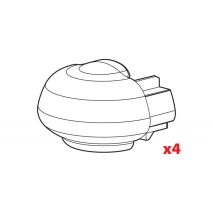 Ανταλλακτικά Καπάκια για μπάρες οροφής Alumia, Rail-Pro, In-Rail Alu (4 τεμ.) Auto Moto Tyres 