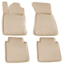 ΜΑΡΚΕ ΠΑΤΑΚΙΑ ΣΕ ΣΚΑΦΗ TPE ΛΑΣΤΙΧΟ ΓΙΑ AUDI A8 ΜΑΚΡΥ 2002-2009  ΣΕ ΜΠΕΖ ΧΡΩΜΑ NOVLINE - 4 ΤΕΜ. Auto Moto Tyres 