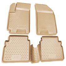 ΜΑΡΚΕ ΠΑΤΑΚΙΑ ΣΕ ΣΚΑΦΗ TPE ΛΑΣΤΙΧΟ ΓΙΑ CHEVROLET AVEO 5D 2003-2011  ΣΕ ΜΠΕΖ ΧΡΩΜΑ NOVLINE - 4 ΤΕΜ. Auto Moto Tyres 