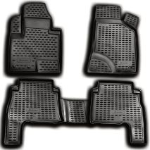 ΜΑΡΚΕ ΠΑΤΑΚΙΑ ΣΕ ΣΚΑΦΗ TPE ΛΑΣΤΙΧΟ ΓΙΑ HYUNDAI SANTA FE 01/2011-2018  ΣΕ ΑΝΘΡΑΚΙ ΣΚΟΥΡΟ ΓΚΡΙ ΧΡΩΜΑ NOVLINE - 4 ΤΕΜ. Auto Moto Tyres 