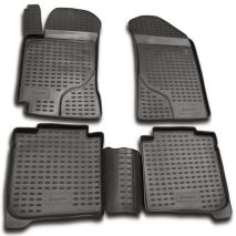 ΜΑΡΚΕ ΠΑΤΑΚΙΑ ΣΕ ΣΚΑΦΗ TPE ΛΑΣΤΙΧΟ ΓΙΑ KIA CERATO 2004-2009  ΣΕ ΑΝΘΡΑΚΙ ΣΚΟΥΡΟ ΓΚΡΙ ΧΡΩΜΑ NOVLINE - 4 ΤΕΜ. Auto Moto Tyres 