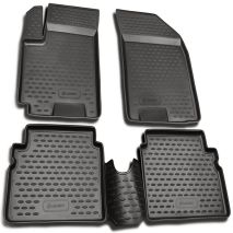 ΜΑΡΚΕ ΠΑΤΑΚΙΑ ΣΕ ΣΚΑΦΗ TPE ΛΑΣΤΙΧΟ ΓΙΑ CHEVROLET AVEO 2003-2011  ΣΕ ΑΝΘΡΑΚΙ ΣΚΟΥΡΟ ΓΚΡΙ ΧΡΩΜΑ NOVLINE - 4 ΤΕΜ. Auto Moto Tyres 