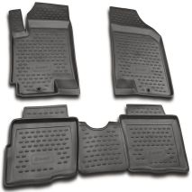 ΜΑΡΚΕ ΠΑΤΑΚΙΑ ΣΕ ΣΚΑΦΗ TPE ΛΑΣΤΙΧΟ ΓΙΑ KIA SOUL 03/2009-2014  ΣΕ ΑΝΘΡΑΚΙ ΣΚΟΥΡΟ ΓΚΡΙ ΧΡΩΜΑ NOVLINE - 4 ΤΕΜ. Auto Moto Tyres 