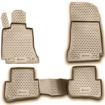 ΜΑΡΚΕ ΠΑΤΑΚΙΑ ΣΕ ΣΚΑΦΗ TPE ΛΑΣΤΙΧΟ ΓΙΑ MERCEDES C CLASS W204 2007-2014  ΣΕ ΜΠΕΖ ΧΡΩΜΑ NOVLINE - 4 ΤΕΜ. Auto Moto Tyres 