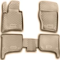 ΜΑΡΚΕ ΠΑΤΑΚΙΑ ΣΕ ΣΚΑΦΗ TPE ΛΑΣΤΙΧΟ ΓΙΑ VW TOUAREG 2010-2018  ΣΕ ΜΠΕΖ ΧΡΩΜΑ NOVLINE - 4 ΤΕΜ. Auto Moto Tyres 