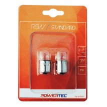R5W 12V 5W BA15s (ΦΟΥΝΤΟΥΚΙ) POWERTEC STANDARD ΑΛΟΓΟΝΟΥ 2ΤΕΜ. Auto Moto Tyres 