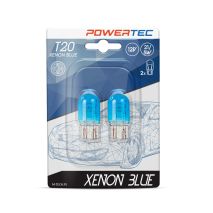 W21/5W (T20) 12V POWERTEC XENON BLUE M-TECH - 2 τεμ. Auto Moto Tyres 