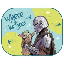 ΗΛΙΟΠΡΟΣΤΑΣΙΕΣ ΠΛΑΙΝΕΣ THE MANDALORIAN ΜΕ ΒΕΝΤΟΥΖΑ 2TEM (44x35cm) AMIO - 2 τεμ. Auto Moto Tyres 