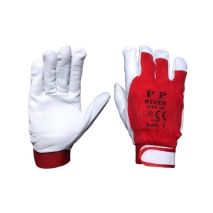 ΓΑΝΤΙΑ ΕΡΓΑΣΙΑΣ ΔΕΡΜΑΤΙΝΑ ΛΕΥΚΟ/ΚΟΚΚΙΝΟ ΜΕΓΕΘΟΣ 10 Auto Moto Tyres 