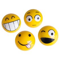 ΚΑΠΑΚΙΑ ΒΑΛΒΙΔΩΝ EMOTICONS ΚΙΤΡΙΝΑ 4ΤΕΜ. Auto Moto Tyres 