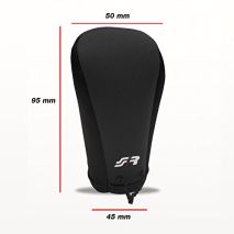 ΚΑΛΥΜΜΑ ΓΙΑ ΠΟΜΟΛΟ ΤΑΧΥΤΗΤΩΝ GEAR KNOB COVER ΜΑΥΡΟ ΜΙΚΡΟΦΙΜΠΡΑ Auto Moto Tyres 