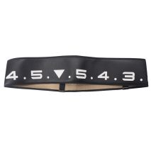 ΚΑΛΥΜΜΑ ΤΙΜΟΝΙΟΥ SOFT BLACK CLOCK (ΑΡΙΘΜΟΙ) ΟΙΚΟΛΟΓΙΚΟ ΔΕΡΜΑ 37>39cm/ 9cm SIMONI RACING - 1 TEM. Auto Moto Tyres 