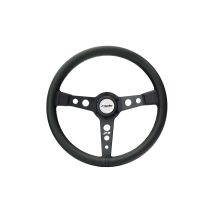 ΤΙΜΟΝΙ GRINTA ΜΑΥΡΟ ΟΙΚΟΛΟΓΙΚΟ ΔΕΡΜΑ ΤΡΙΑΚΤΙΝΟ ΔΙΑΜΕΤΡΟΣ 350mm ΠΑΧΟΣ 102mm​ SIMONI RACING - 1 TEM. Auto Moto Tyres 