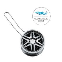 ΑΡΩΜΑΤΙΚΟ ΚΡΕΜΑΣΤΟ ΣΕ ΣΧΗΜΑ ΖΑΝΤΑΣ CHROME WHEEL OCEAN BREEZE 6cm SIMONI RACING - 1 TEM. Auto Moto Tyres 