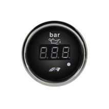 ΟΡΓΑΝΟ ΠΙΕΣΗΣ ΛΑΔΙΟΥ ΨΗΦΙΑΚΟ ΜΑΥΡΟ ΜΕ ΔΑΚΤΥΛΙΔΙ ΧΡΩΜΙΟ 52mm SIMONI RACING - 1 TEM. Auto Moto Tyres 