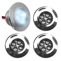 SIDESKIRT ΜΕ 4 LED ΛΕΥΚΑ 4ΤΜΧ. Auto Moto Tyres 