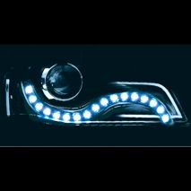 ΤΑΙΝΙΑ DAYLINE BOOTES ΜΕ 15 LED 30cm (ΛΕΥΚΟ ΧΡΩΜΑ) - 2 ΤΕΜ. Auto Moto Tyres 