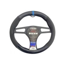 ΚΑΛΥΜΜΑ ΤΙΜΟΝΙΟΥ SPORTY CARBON LOOK ΜΑΥΡΟ/ΜΠΛΕ ΟΙΚΟΛΟΓΙΚΟ ΔΕΡΜΑ 37-39cm SIMONI RACING  - 1 τεμ. Auto Moto Tyres 