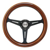 ΤΙΜΟΝΙ FUTA35 ΞΥΛΙΝΟ/ΜΑΥΡΟ ΤΡΙΑΚΤΙΝΟ ΔΙΑΜΕΤΡΟΣ 350mm ΠΑΧΟΣ 95mm SIMONI RACING - 1 ΤΕΜ. Auto Moto Tyres 