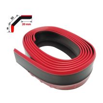 ΔΙΑΚΟΣΜΗΤΙΚΟ SPOILER ΠΡΟΦΥΛΑΚΤΗΡΑ LIP-SPLITTER 20+30+8mm 250cm ΛΑΣΤΙΧΕΝΙΟ ΚΟΚΚΙΝΟ/ΜΑΥΡΟ SIMONI RACING - 1 ΤΕΜ. Auto Moto Tyres 