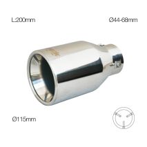 ΑΚΡΟ/ΜΠΟΥΚΑ ΕΞΑΤΜΙΣΗΣ ΧΡΩΜΙΟΥ 44-68mm (ΜΗΚΟΣ 200mm - ΔΙΑΜΕΤΡΟΣ ΕΞΩΤΕΡΙΚΗ 115mm)​ SIMONI RACING - 1 TEM Auto Moto Tyres 