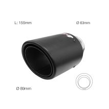 ΑΚΡΟ ΕΞΑΤΜΙΣΗΣ TRX95C REAL CARBON 63-89mm ΜΗΚΟΣ 155mm Auto Moto Tyres 