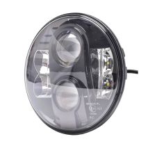 ΦΑΝΑΡΙ ΣΤΡΟΓΓΥΛΟ 7 ΙΝΤΣΩΝ ME 8LED CREE (XML-10W) 9-36V 6000-6500K ΜΑΥΡΟ Auto Moto Tyres 