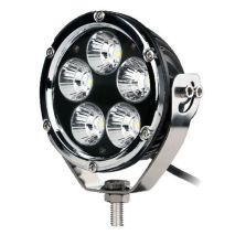 ΠΡΟΒΟΛΕΑΣ ΟΔΗΓΗΣΗΣ LED DRIVING LIGHTS ΧΡΩΜΙΟ/ΜΑΥΡΟ 10-32V 50W 3500lm 5 CREE LED ΣΤΡΟΓΓΥΛΟΣ (110 x 110 x 64 mm) M-TECH Auto Moto Tyres 