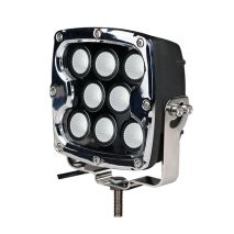 ΠΡΟΒΟΛΕΑΣ ΟΔΗΓΗΣΗΣ LED DRIVING LIGHTS  ΜΑΥΡΟΣ/ΧΡΩΜΙΟ 10-32V 80W 5600lm CREE LED ΤΕΤΡΑΓΩΝΟΣ (130 x 130 x 86 mm) M-TECH Auto Moto Tyres 