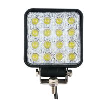 ΠΡΟΒΟΛΕΑΣ ΕΡΓΑΣΙΑΣ WORKING LAMPS FLOOD BEAM OSRAM LED 10-30V 48W 3600lm ΤΕΤΡΑΓΩΝΟΣ (110 x 110 x 72 mm) M-TECH -1 TEM Auto Moto Tyres 