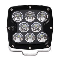 ΠΡΟΒΟΛΕΑΣ ΟΔΗΓΗΣΗΣ LED DRIVING LIGHTS  ΜΑΥΡΟΣ 10-32V 80W 5600lm 8 CREE LED ΤΕΤΡΑΓΩΝΟΣ (130 x 130 x 86 mm) M-TECH Auto Moto Tyres 