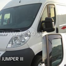 ΑΝΕΜΟΘΡΑΥΣΤΕΣ ΓΙΑ FIAT DUCATO 2006-2020 / CITROEN JUMPER 3 / PEUGEOT BOXER ΖΕΥΓΑΡΙ ΑΠΟ ΕΥΚΑΜΠΤΟ ΦΙΜΕ ΠΛΑΣΤΙΚΟ HEKO - 2 ΤΕΜ. Auto Moto Tyres 