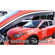 ΑΝΕΜΟΘΡΑΥΣΤΕΣ ΓΙΑ FIAT 600/600E 5D 2023+ ΖΕΥΓΑΡΙ ΑΠΟ ΕΥΚΑΜΠΤΟ ΦΙΜΕ ΠΛΑΣΤΙΚΟ HEKO - 2 ΤΕΜ. Auto Moto Tyres 